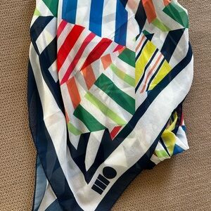 NWOT Faithful The Brand Scarf, Pareo, sarong. 55 wide X 35 long. Preppy Nautical